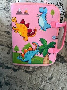 Winblo Toddler Busy Board Pink Dino